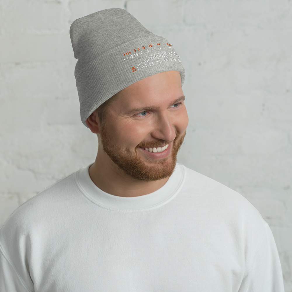 Depth of Field - YP1501KC - Embroidered Cuffed Beanie