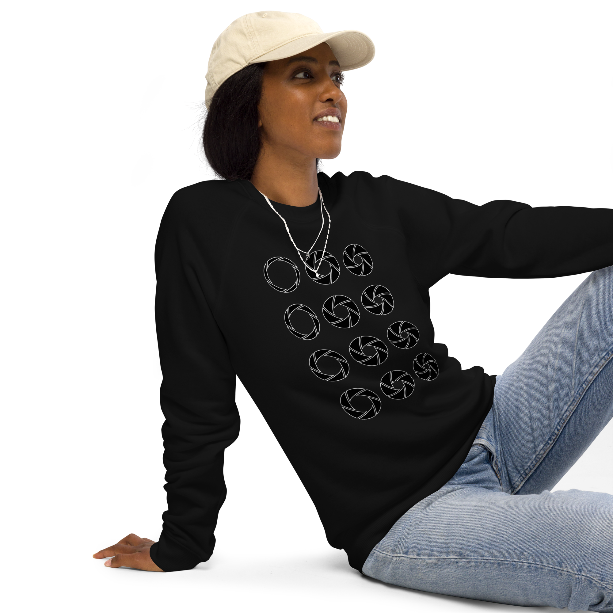 Aperture S03567 - Unisex Organic Raglan Sweatshirt