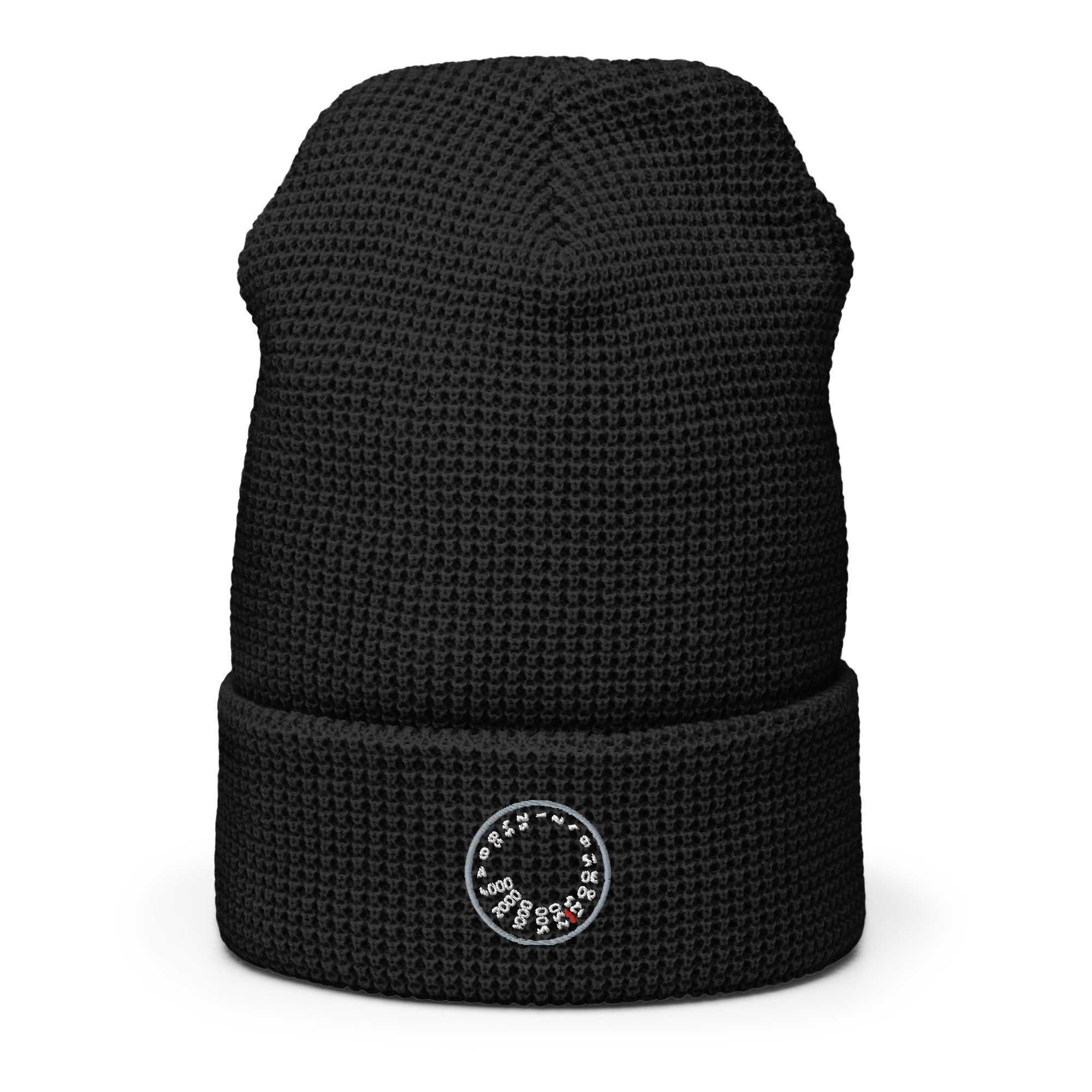 Shutter Speed - R146R - Embroidered Waffle Beanie