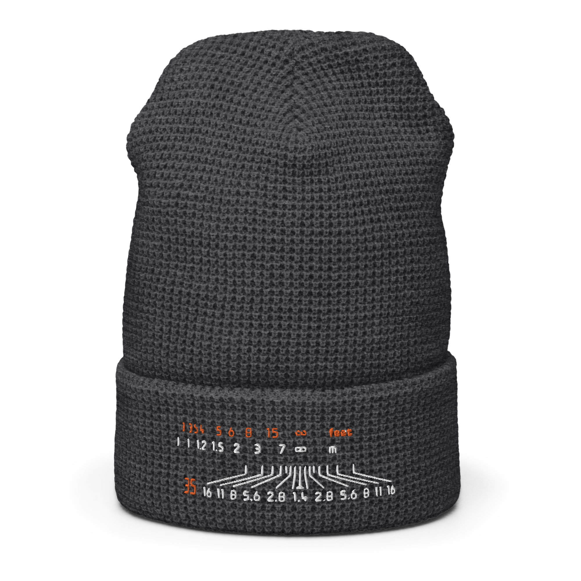 Depth of Field - R146R - Embroidered Waffle Beanie