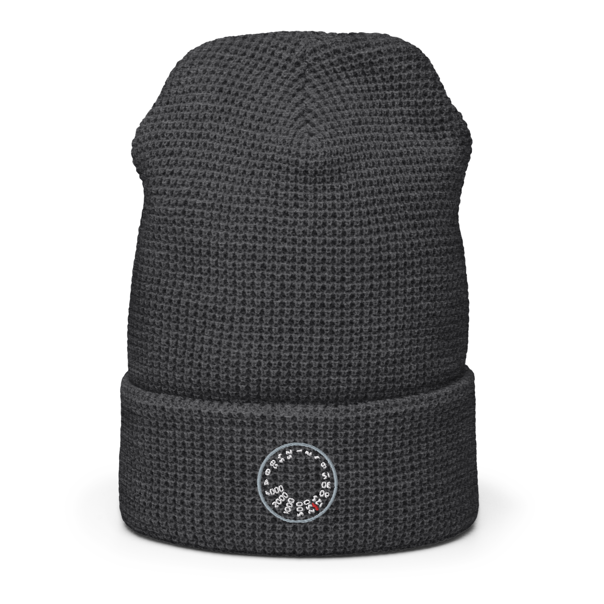 Shutter Speed - R146R - Embroidered Waffle Beanie