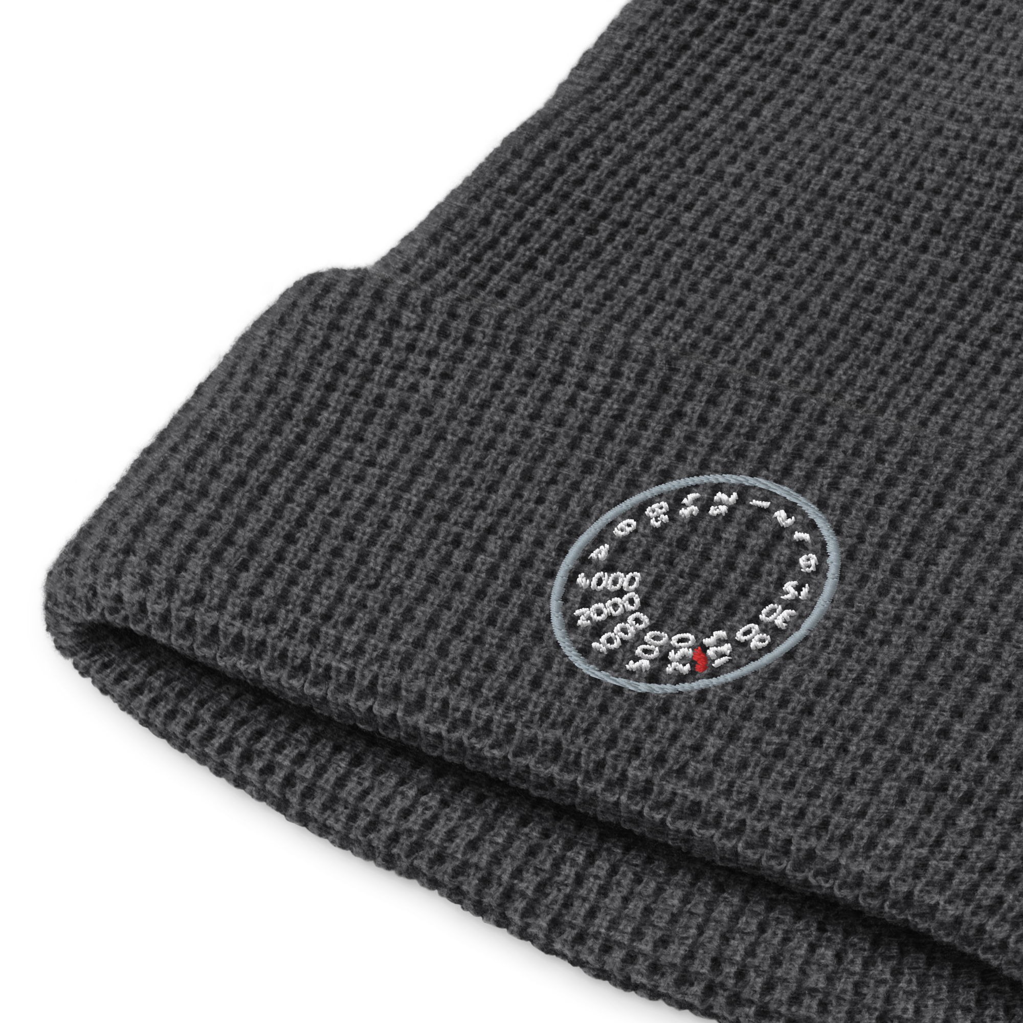 Shutter Speed - R146R - Embroidered Waffle Beanie